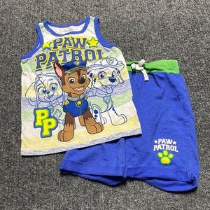 Nickelodeon Paw Patrol tank and shorts PJ set with Chase-4T